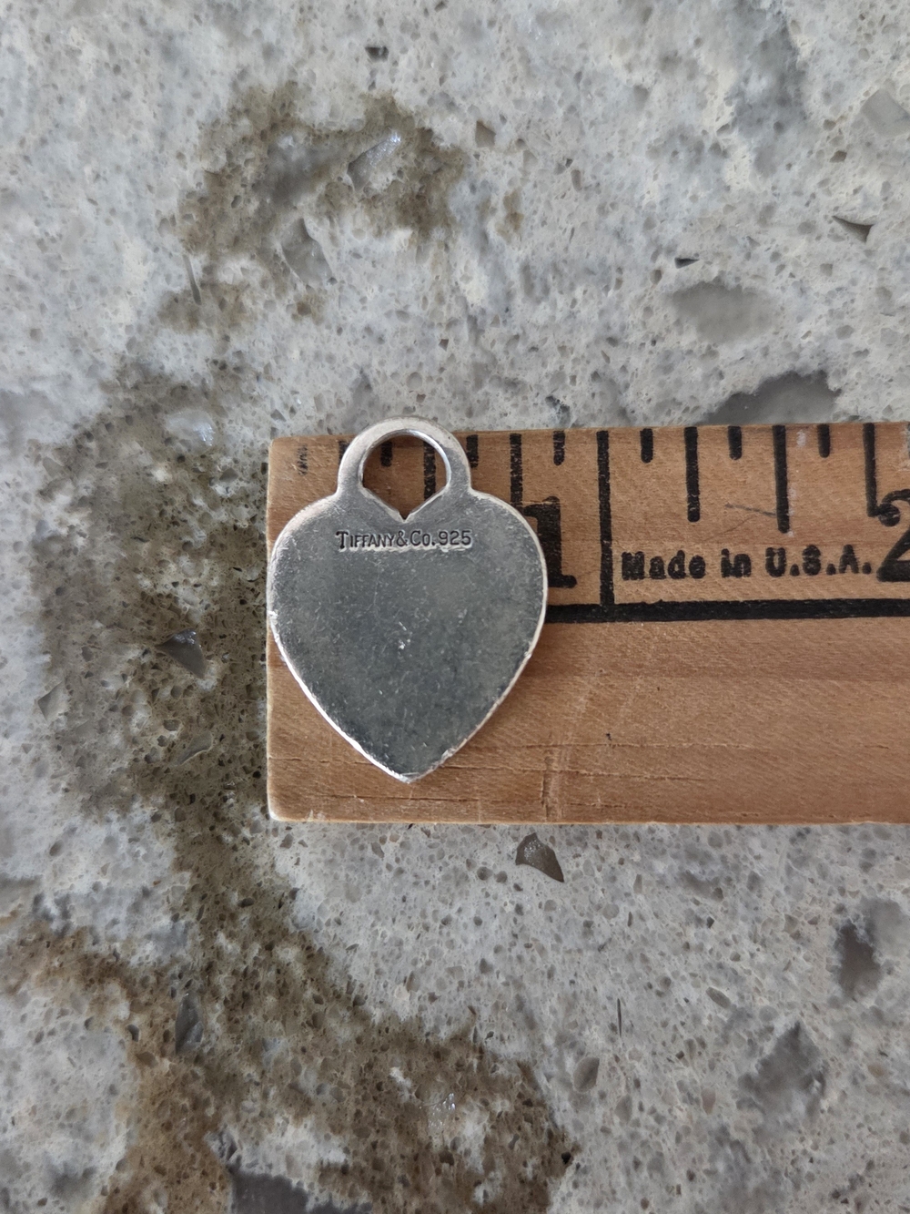 Tiffany & Co. Silver Heart Tag with Signature Blue Pouch - Picture 4 of 5